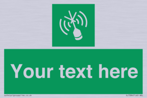 Custom sign safe condition Emergency position beacon